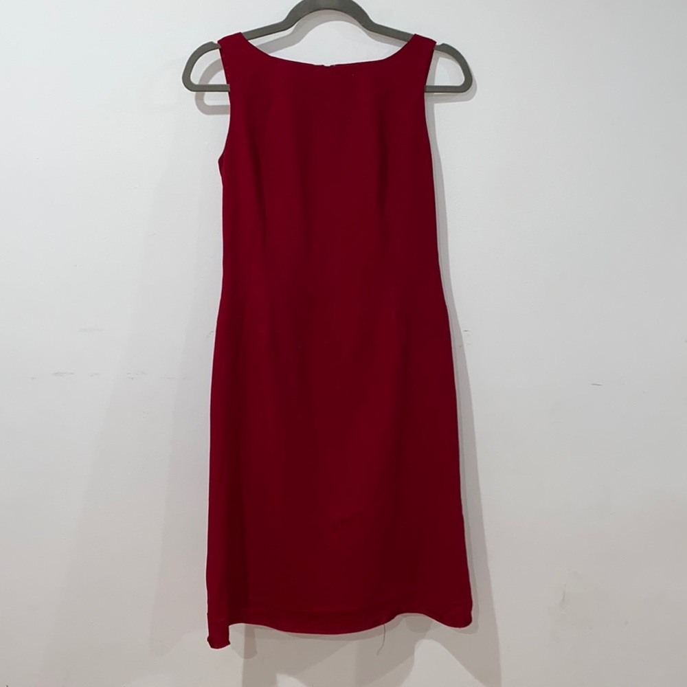 Size 2 red midi dress.